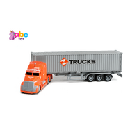 Orange Trailer Truck 