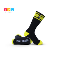 Men's Cotton Calf Socks Neon