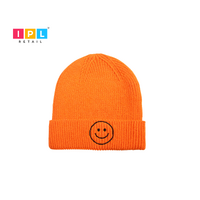 Orange Smiley Beanie