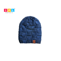 Blue Checkered Beanie