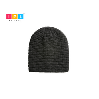 Black Checkered Beanie