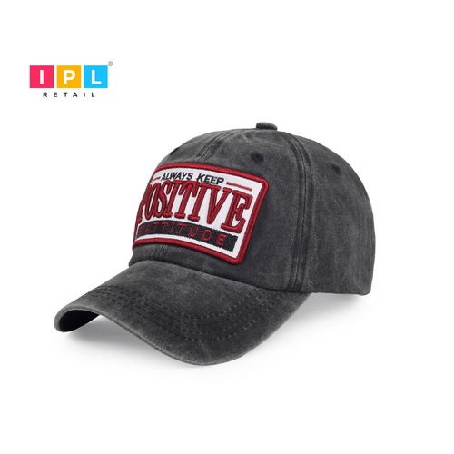 Stay Positive - Inspirational Grey Cap