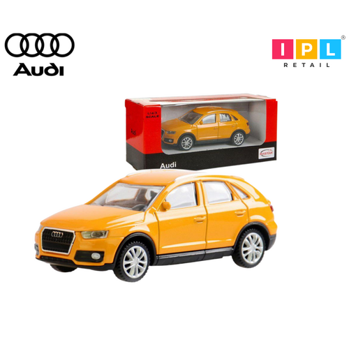 Mini Orange Audi Q3 Model Car Toy 1:43