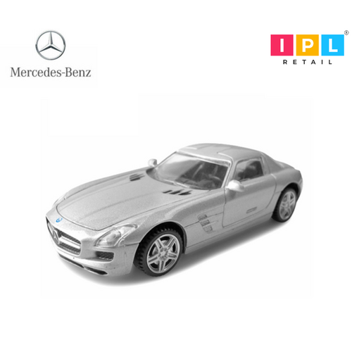 Mini Silver Mercedes Sls Car Toy 1:43