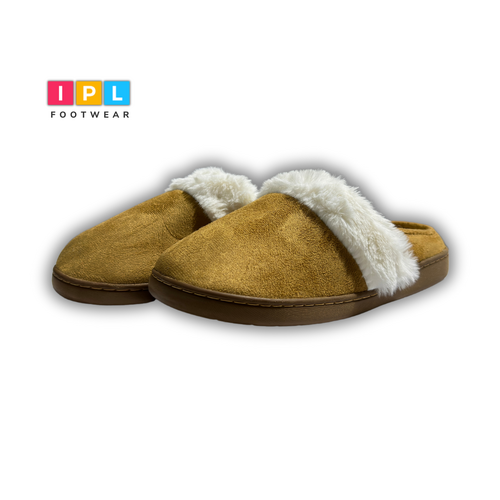 Bare Bear Essentials: Cozy Brown Fur Slippers