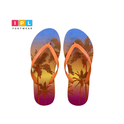 Tropical Sunset Palms - Medium