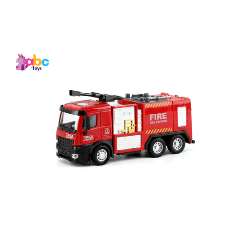 Red Pull-Back Fire Truck