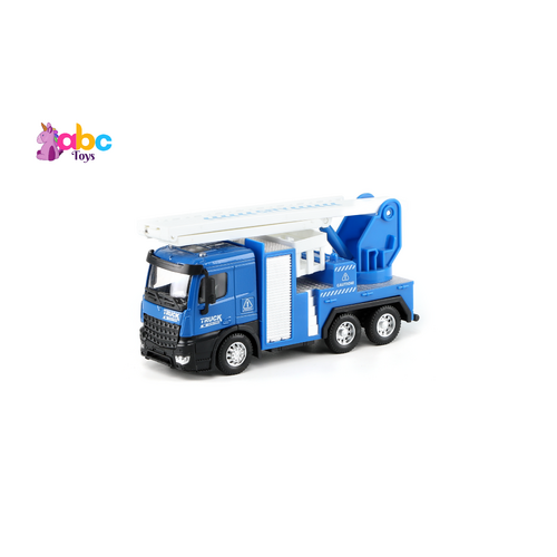 Blue Pull-Back Rescue Truck