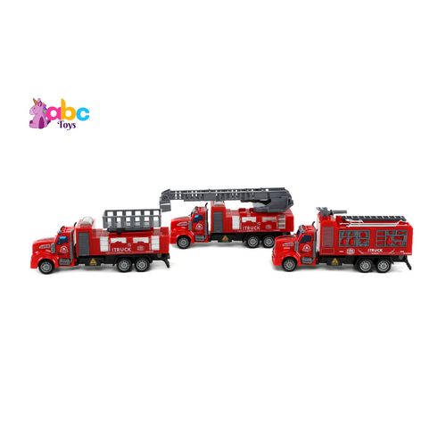 Red Fire Pull-Back Truck |Assorted