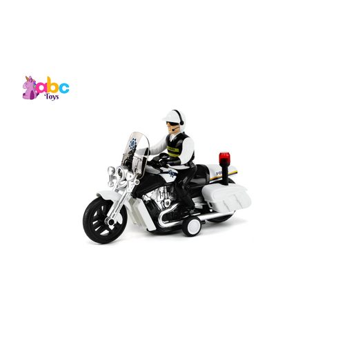 White Police Motorcycle