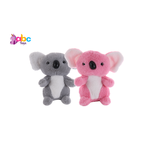 Soft Fur Koala | Pink & Grey