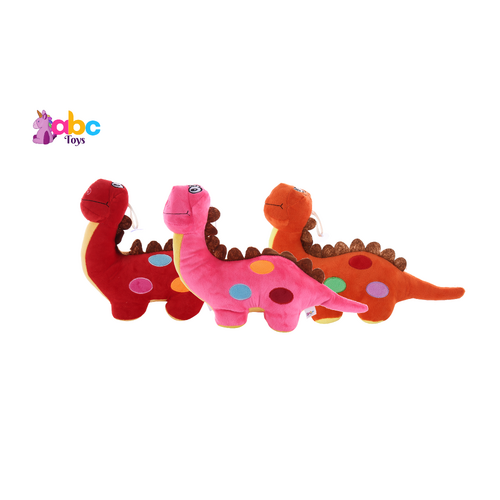 Dinosaur Plush Toy with Polka Dots | Assorted