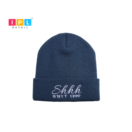 Blue Shutup Beanie