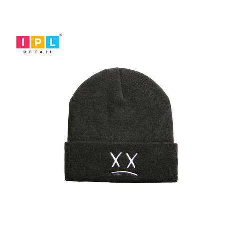 Black Cross Eye Beanie